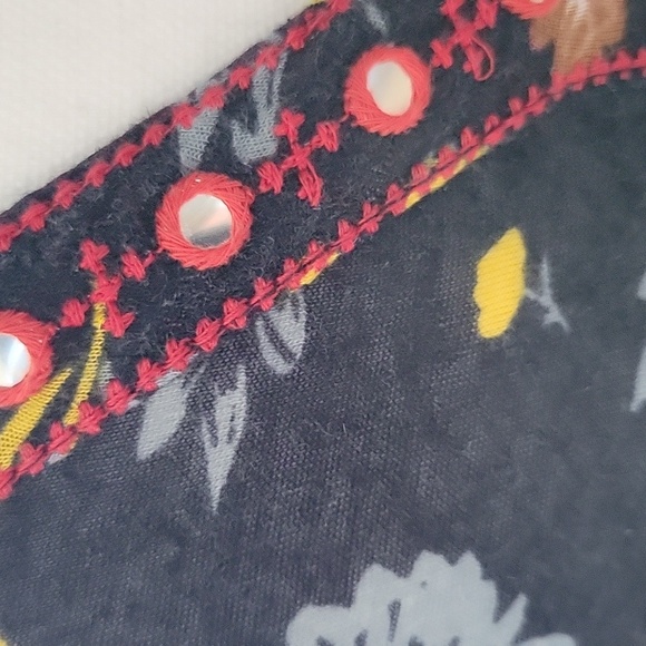 Free People Top with mirror and embroidery accents. - Picture 6 of 7